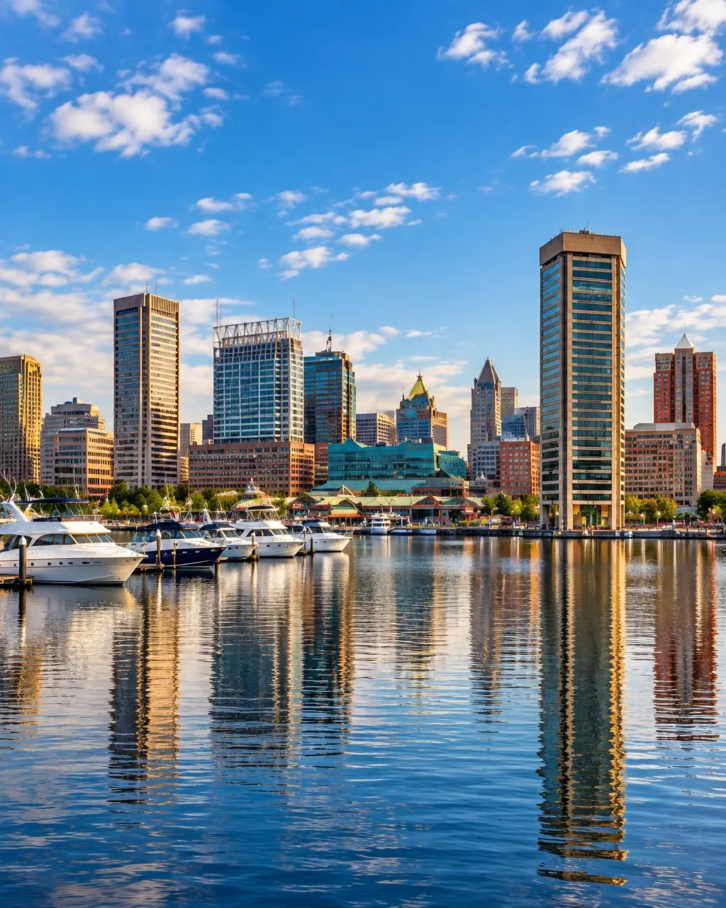 Baltimore waterfront skyline